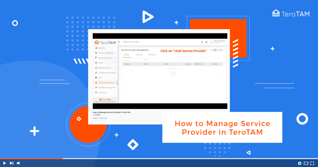 How To Manage Service Provider In TeroTAM