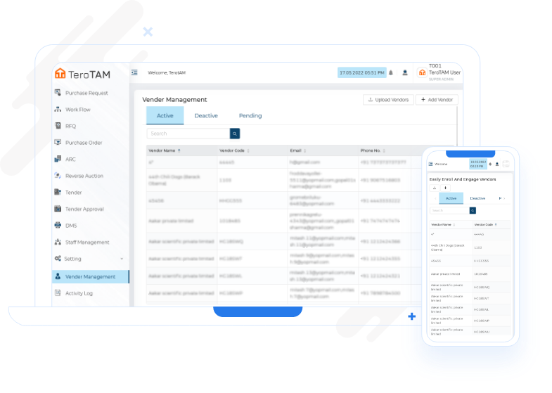 Manage your Vendors in a Palm-easy way with Smartphone Manage your Vendors in a Palm-easy way with Smartphone