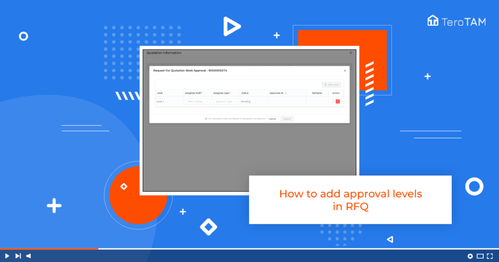 How to add approval levels in RFQ