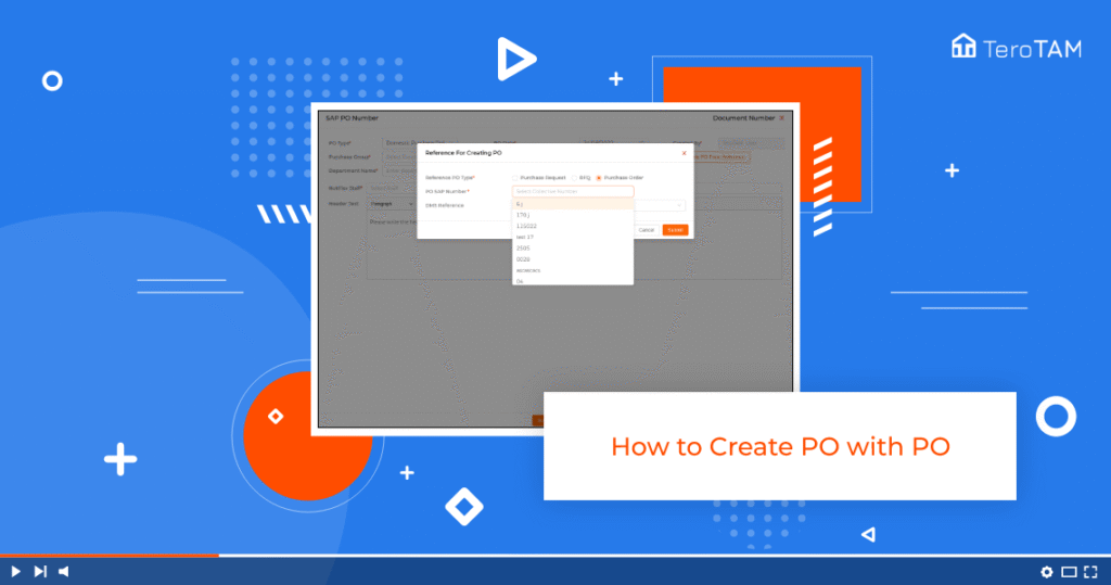 How to create purchase order with purchase order