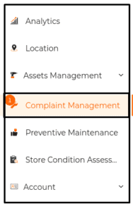 Figure 5.1 Complaint Management counter
