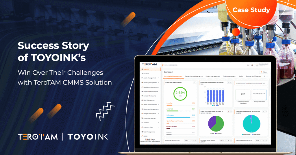 Success Story of TOYOINK’s Win Over Their Challenges with TeroTAM CMMS Solution