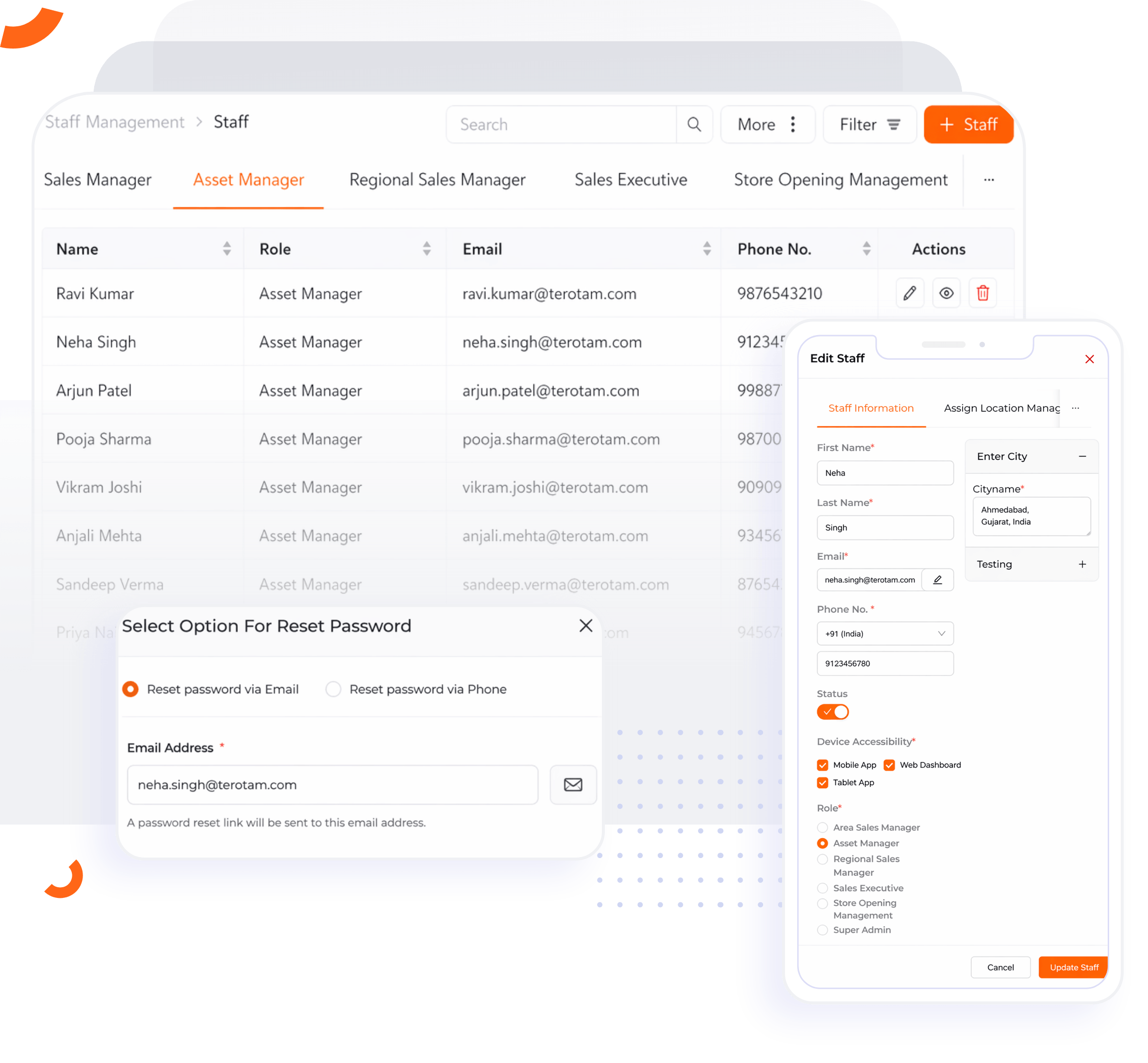 Manage Your Staff Management From The Web App Enable Devices 1