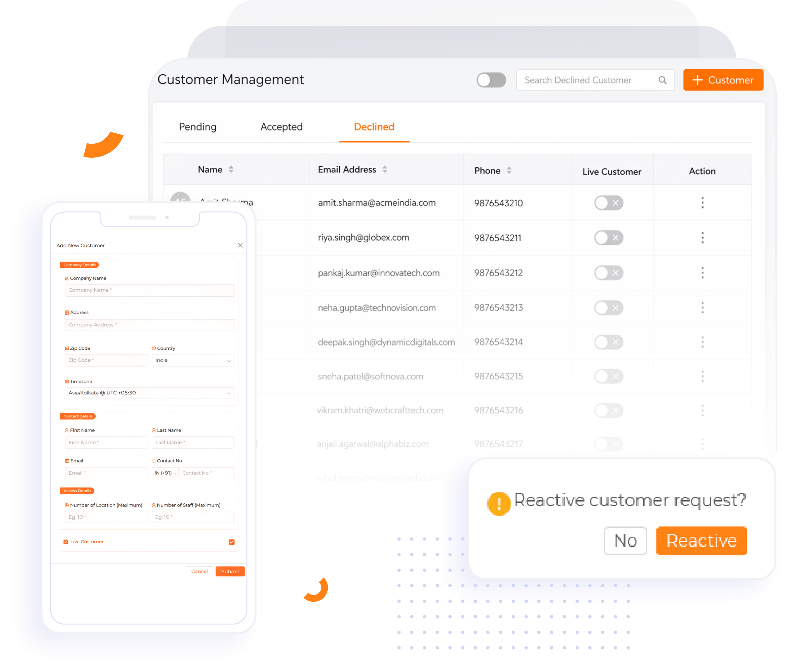 Manage Your Customer Palm Easy Way With Web Smartphone 1